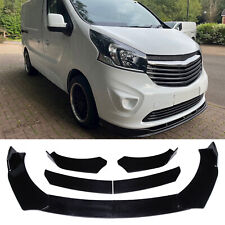 For Vauxhall Vivaro 2014-2018 Front Bumper Lip Gloss Splitter Spoiler Under Chin