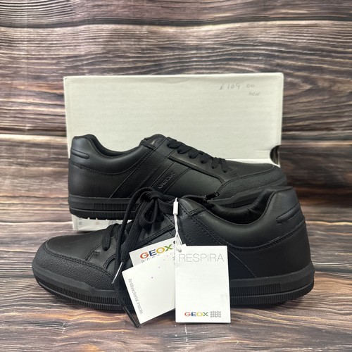 Geox respira black trainers - black,