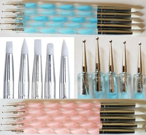 5pcs way nail art silicone - 5pcs,