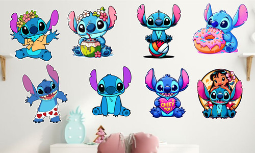 Stitch wall sticker decal - wall,