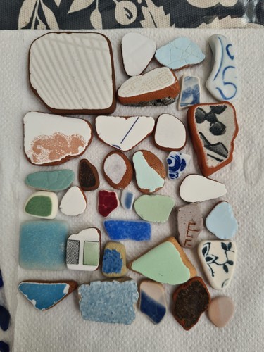 Spanish sea pottery pieces - pottery,