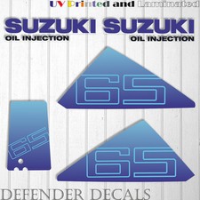 Suzuki 65 hp DT65 outboard engine decal sticker set kit reproduction 65HP