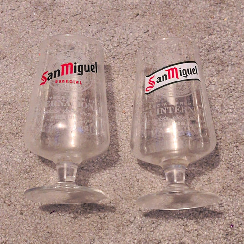 San miguel pint - pint, glasses