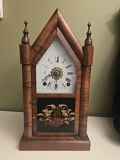 ANTIQUE 1880s STRIKING MANTEL