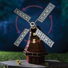 Solar Windmill - Rustic Garden