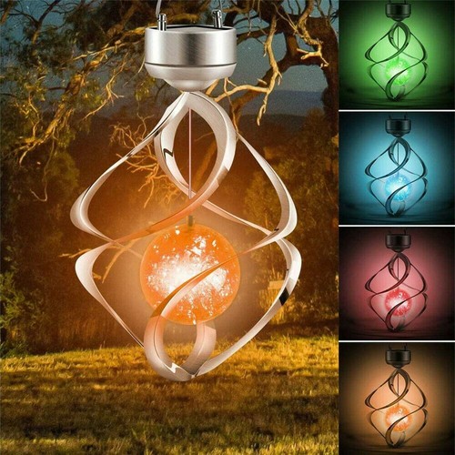 Solar powered wind chimes led - solar,