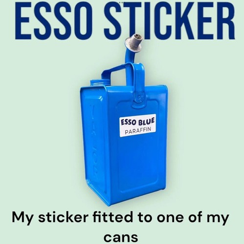 Esso blue paraffin vintage - blue,