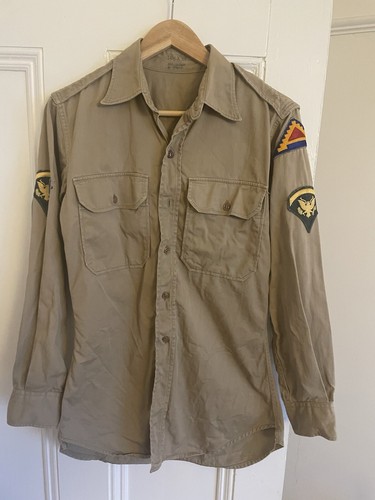 Vintage 1950 army shirt - army,