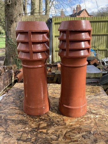 Chimney pot matching pair - chimney,