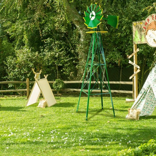 8ft green metal - 8ft,