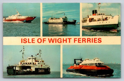 Isle wight ferries postcard - wight,