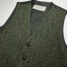 Donegal Tweed Waistcoat Green