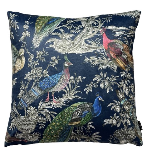 Peacock pheasant navy - navy, blue
