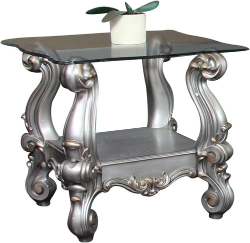 Antique platinum clear glass - platinum,