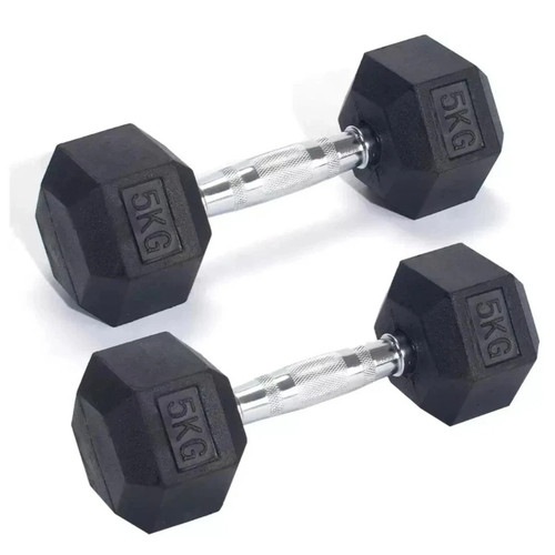 Hex dumbbells set 5kg - 5kg, pair