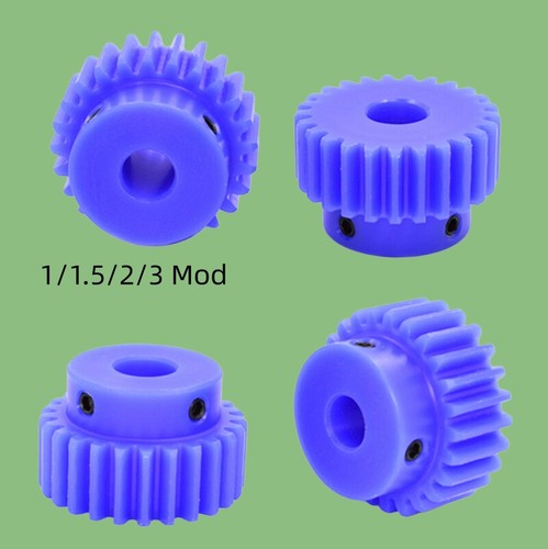 Blue nylon spur gears - nylon,