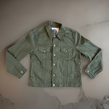 Pretty Green Denim Olive Khaki