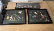 3 vintage pictures. Aboriginal style