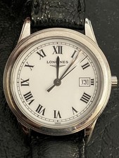 LONGINES Flagship L4.507.4 Roman Dial Running Watch Worn Strap Used