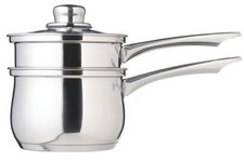 KITCHEN CRAFT STAINLESS STEEL DOUBLE BOILER PORRINGER BAIN MARIE SAUCEPAN 16CM
