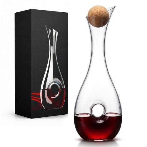 Crystal glass wine decanter - wine,