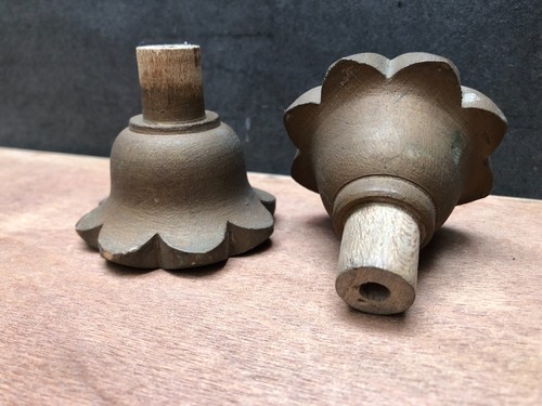 Vintage turned wooden - 2,