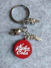 Fallout Game Novelty Theme 4 Charms  Skull,Nuka Cola Cap,Chainsaw & Gun Charm