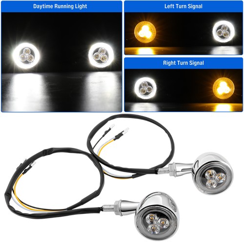 Chrome motorcycle bullet led - motorcycle,