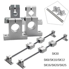 2/4pcs SK8 To SK30 Linear Rail