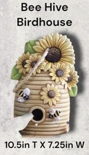 Bee Hive Birdhouse Unpainted Ceramic Bisque Ready To Paint
