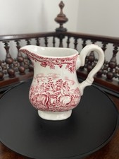 Vintage Myotts Country Life Rustic Red Creamer / Milk Jug Staffordshire England
