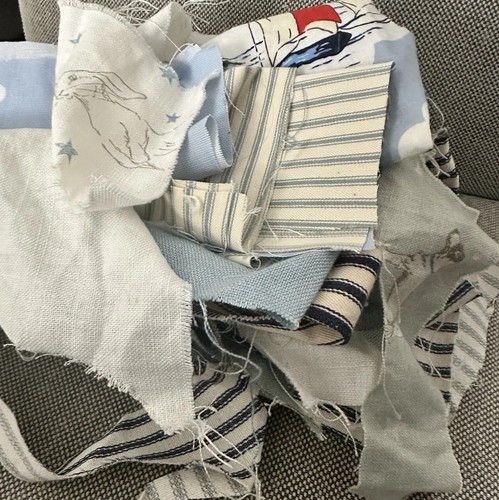 Fabric scraps includes - scraps, &