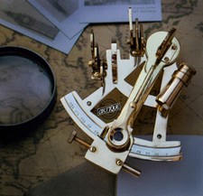 Vintage Maritime Navigation Sextant Telescopic Compass Astrolabe Christmas Gifts