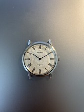 Vintage Seiko Chariot Manual Wind Mens 32mm Linen Dial Ref 2559-0180. Serviced.