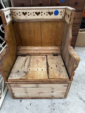 Rustic Solid Wood Settle/Bench