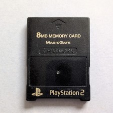 PS2 Memory Card Black Fujiwork