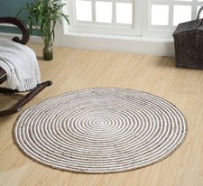 Round Rug Jute Cotton 100%