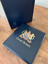 Great Britain luxe hingeless Stamp Album Stanley Gibbons Davo 2000-2007 + Case