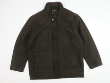 EWM Men's Green Mid-Length Jacket, Size M, Casual