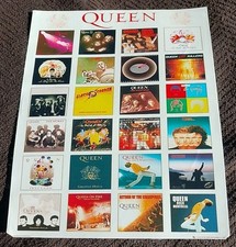 Queen Album Cover Canvas Picture Poster Music CD Band Freddie Mercury 20 x 25cm