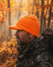 Orange Radar Beanie Cap with