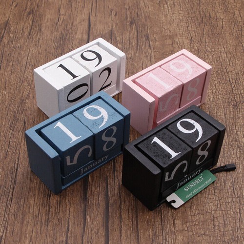 Wooden desktop block - block, calendar