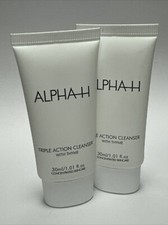 Alpha-H Triple Action Cleanser Duo 60ml New & Sealed.