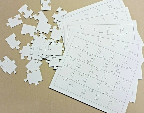 Blank jigsaw puzzle - blank,