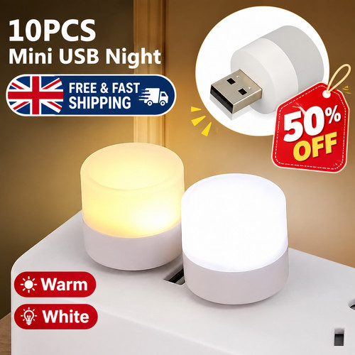 10x pcs usb - night, lamp