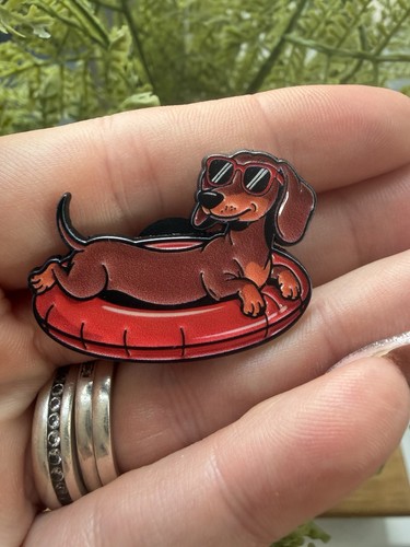Dashhound swimming hot dog - dashhound,