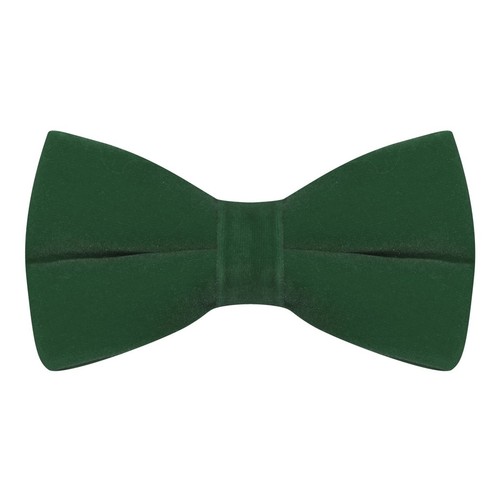 Luxury racing green velvet bow - green,