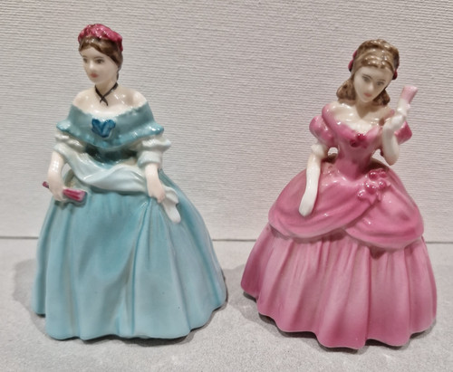 Coalport pasttimes figures - 2x,