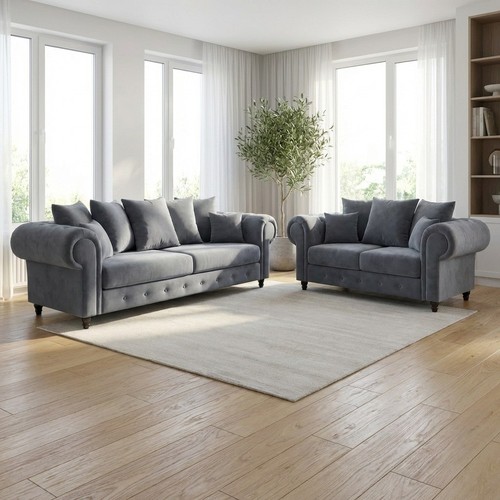 Luxury velvet sofa set 2 - luxury, 3+2