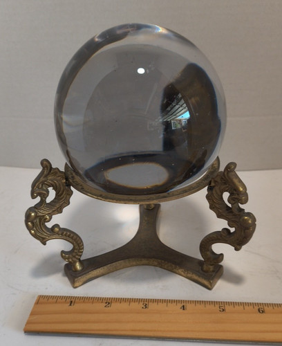 Antique vintage clear - vintage, 4.25"